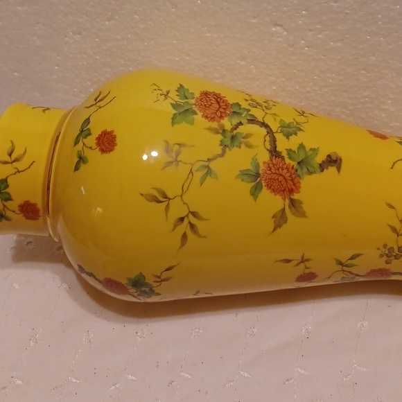 HYALYN Pottery Vase #823 Made in Hickory, NC Floral Chinoserie Style - Picture 9 of 14